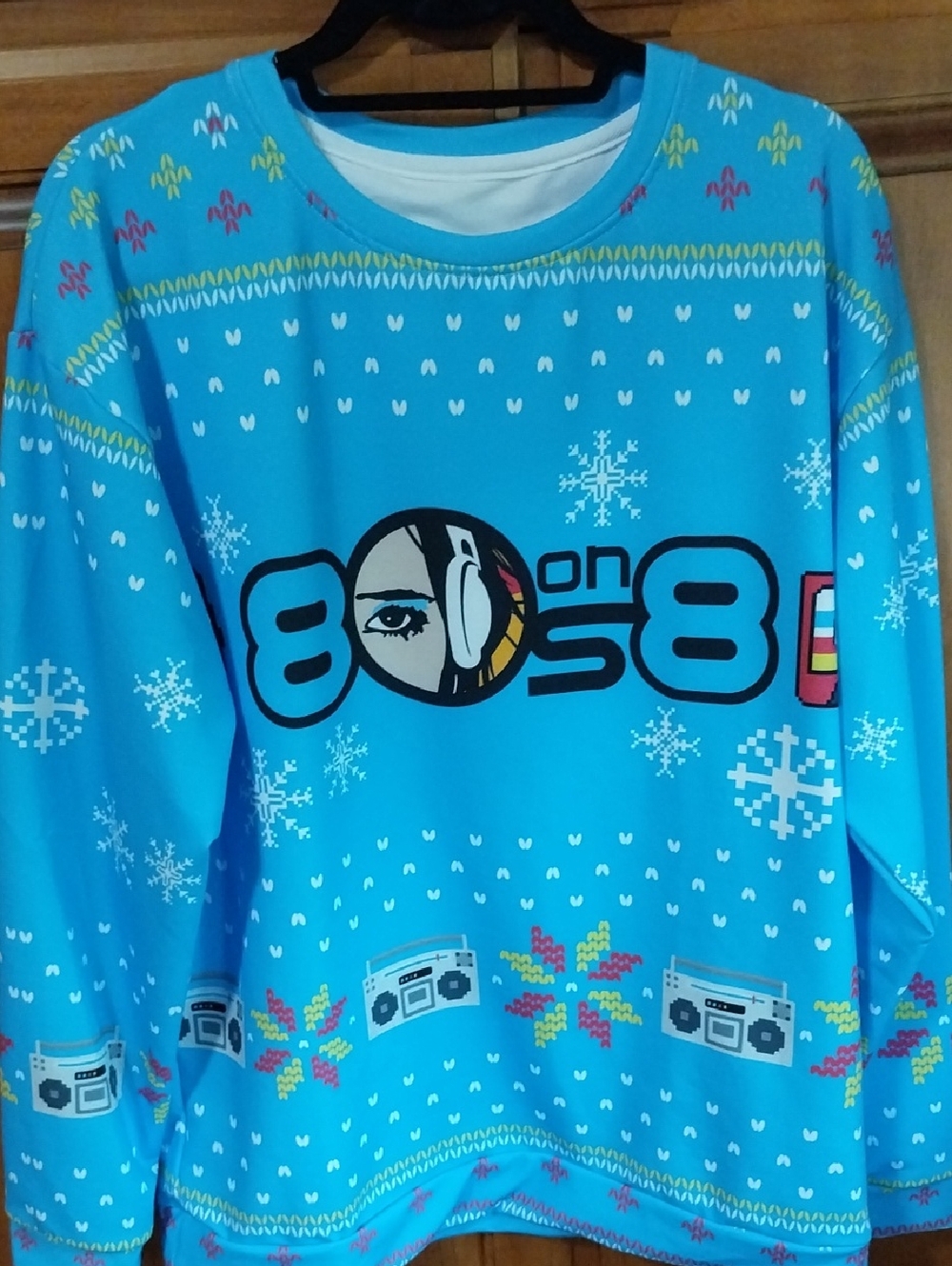 Brand New! Sirius XM 80s On 8 Blue Men's Sweatshirt